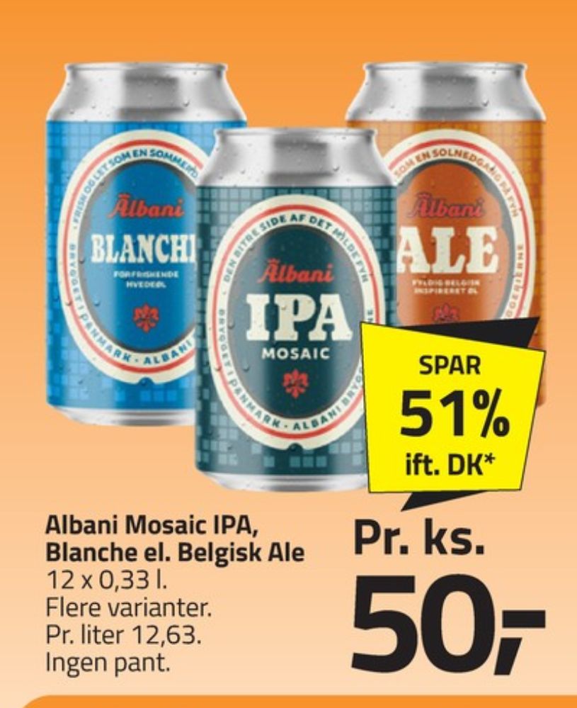 Albani Mosaic IPA, Specialøl 12 pk.