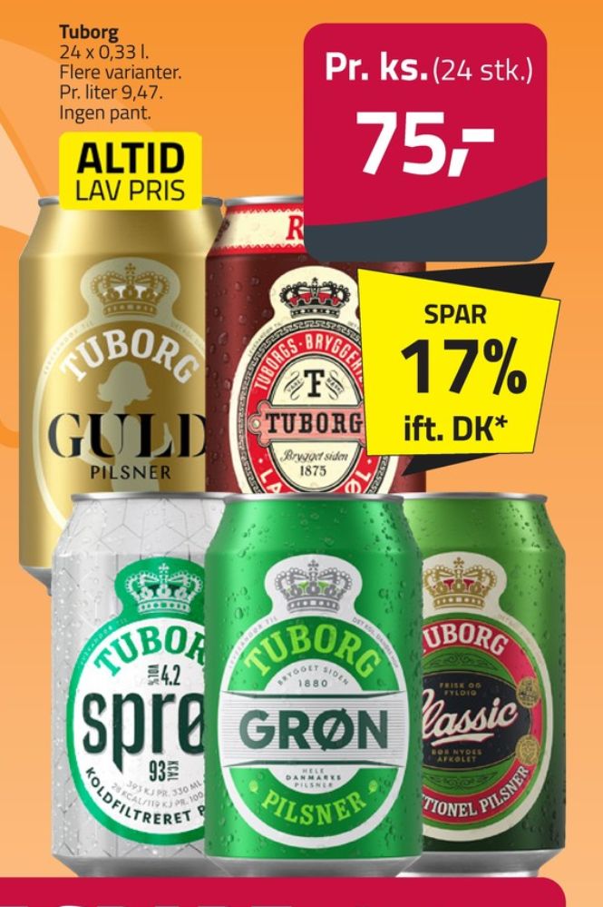 Tuborg Grøn, Øl 24 pk.