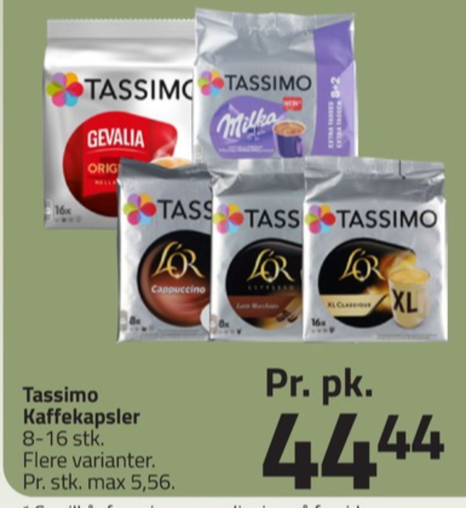 Tassimo Jacobs, Kaffekapsler Cafe au Lait