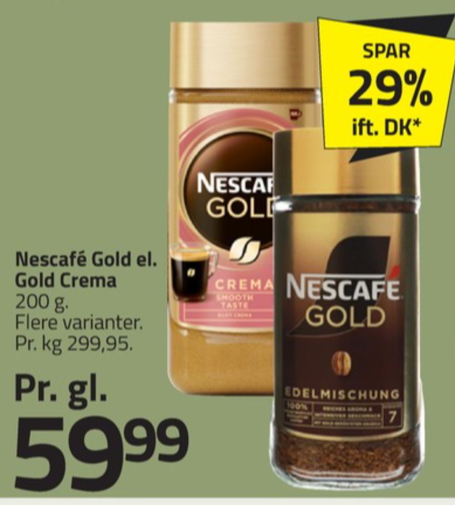 Nescafe Gold, Instant Kaffe