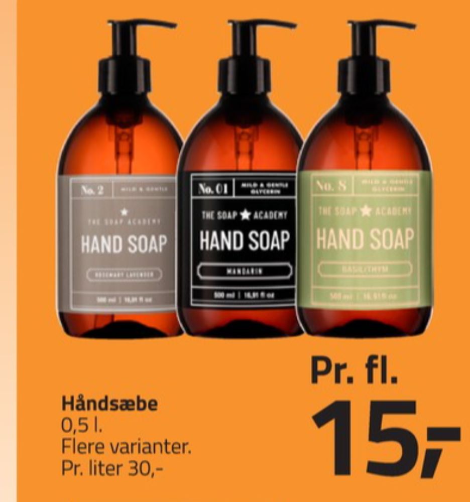 Soap Academy, Flydende sæbe