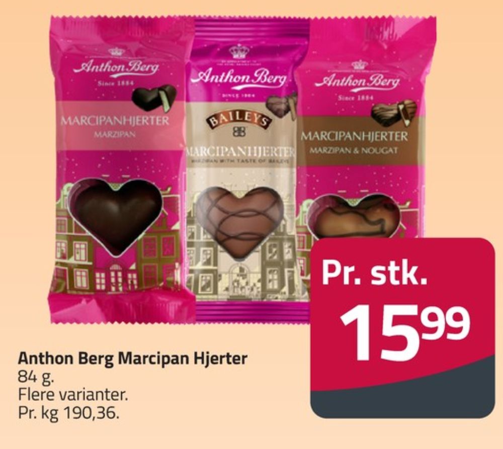 Anthon Berg, Marcipanhjerter Baileys