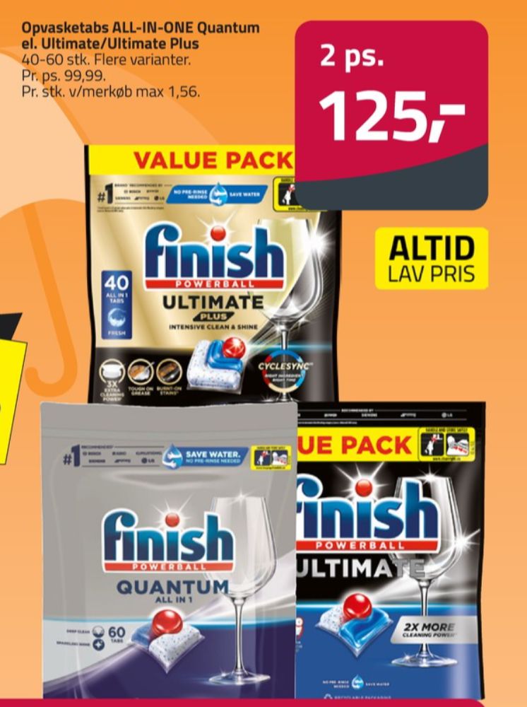 Finish, Maskinopvask-tabs