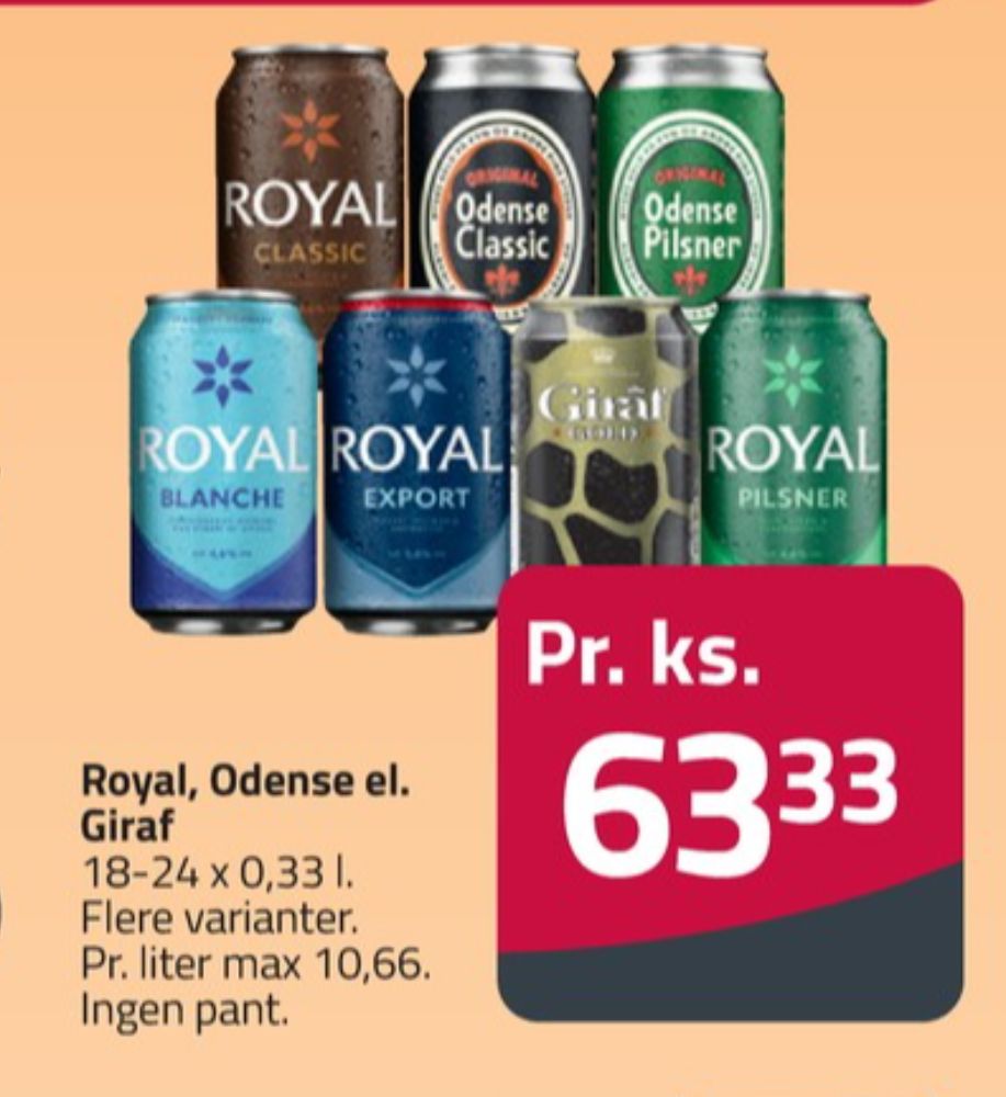 Royal Classic, Øl 24 pk.