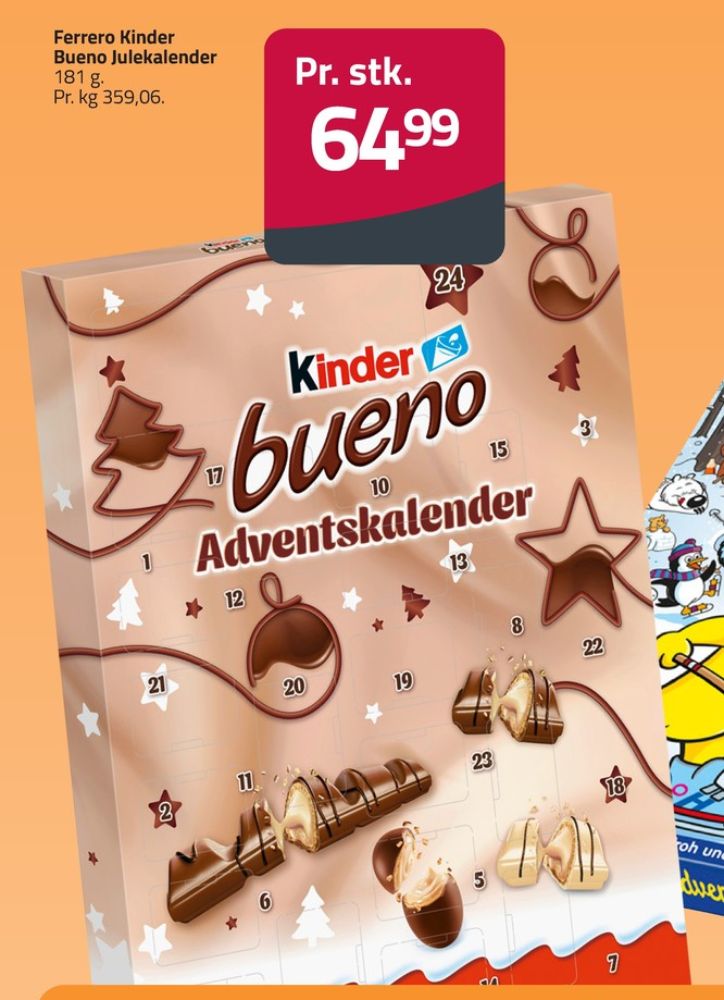 Kinder Bueno, Julekalender