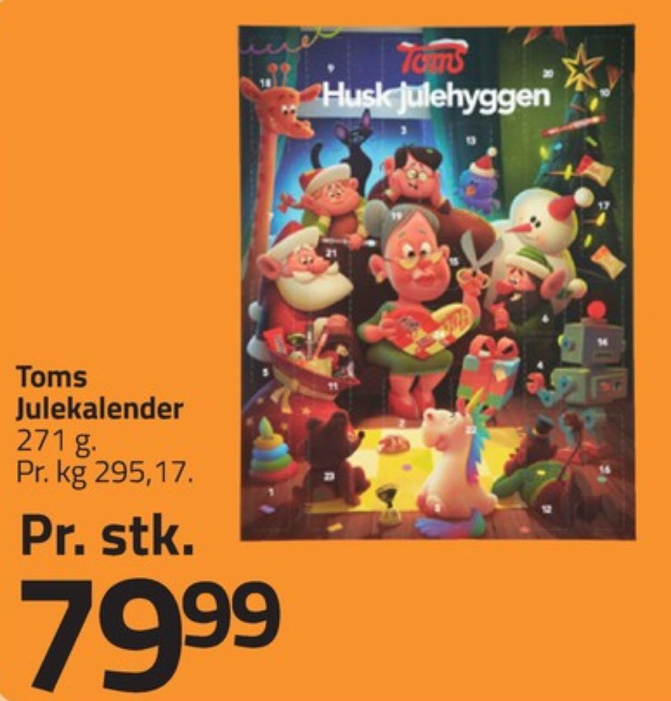 Toms, Julekalender
