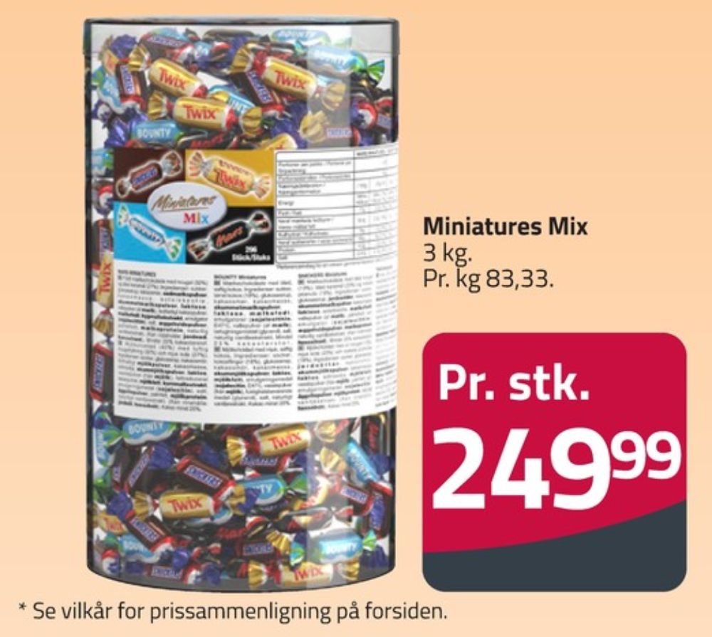 Miniatures, Dessertchokolade