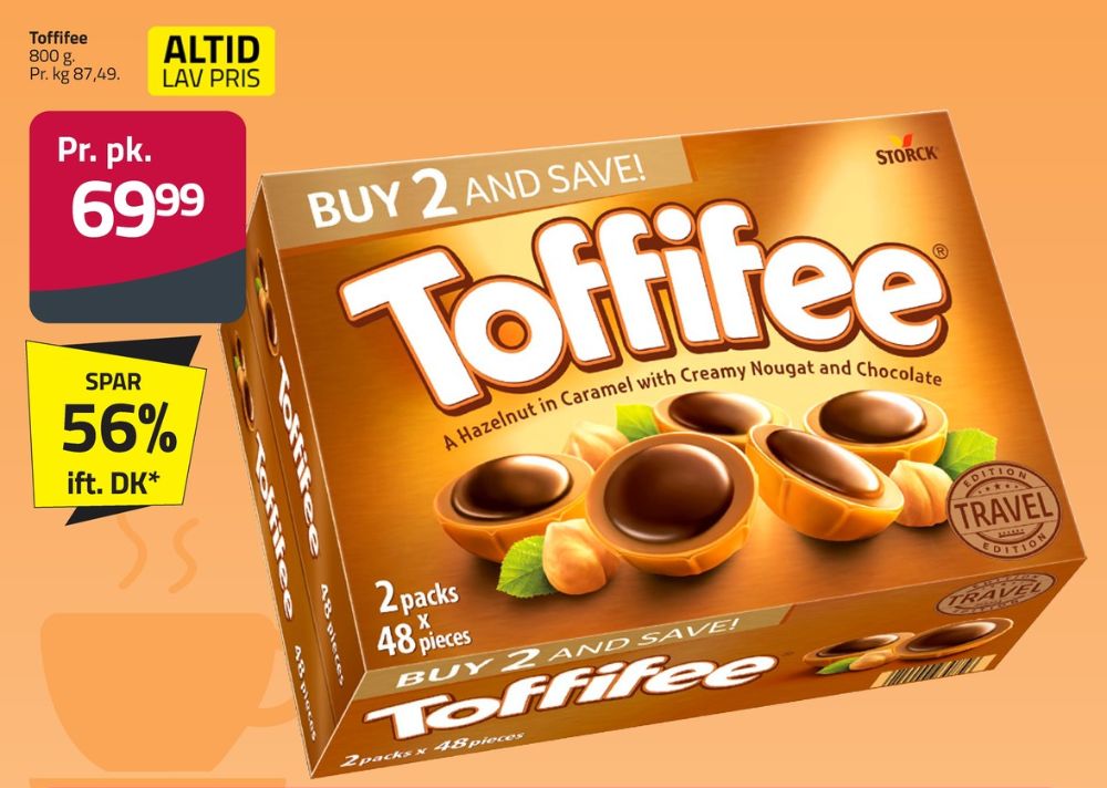 Toffifee, Dessertchokolade