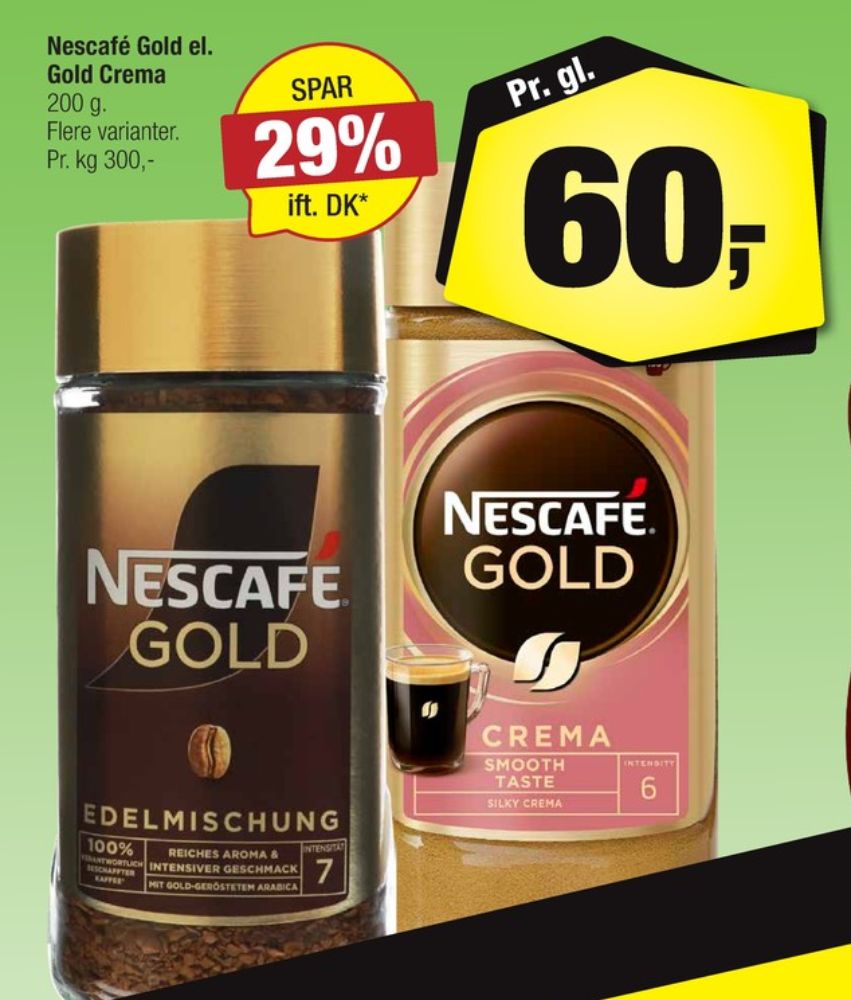 Nescafe Gold, Instant Kaffe