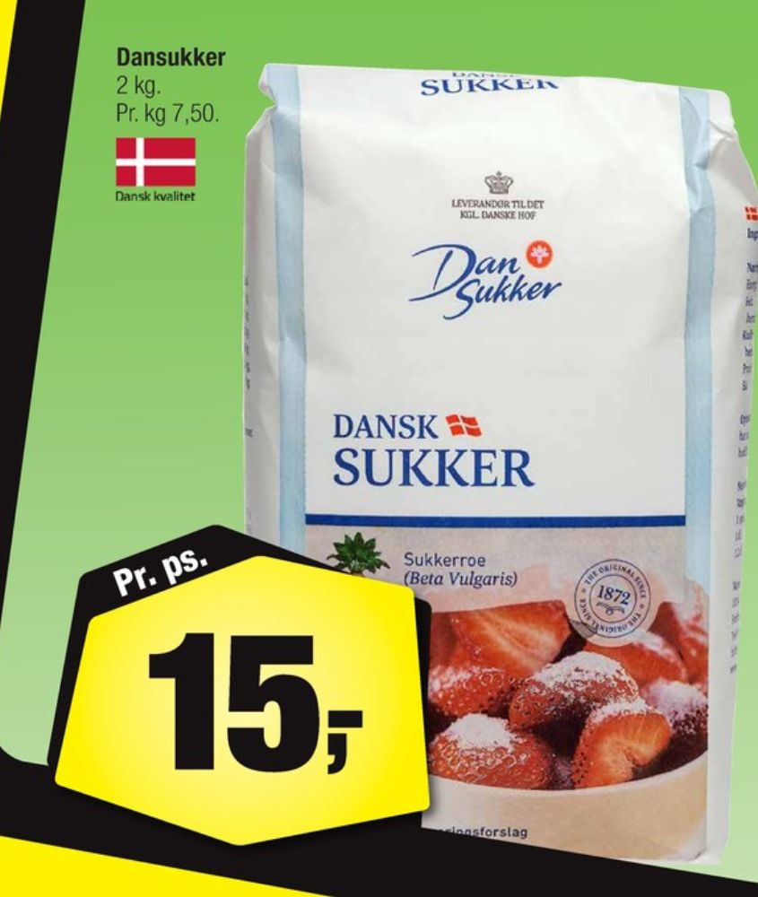 Dansukker, Sukker