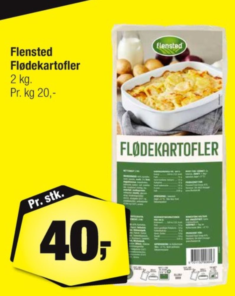 Flensted, Flødekartofler