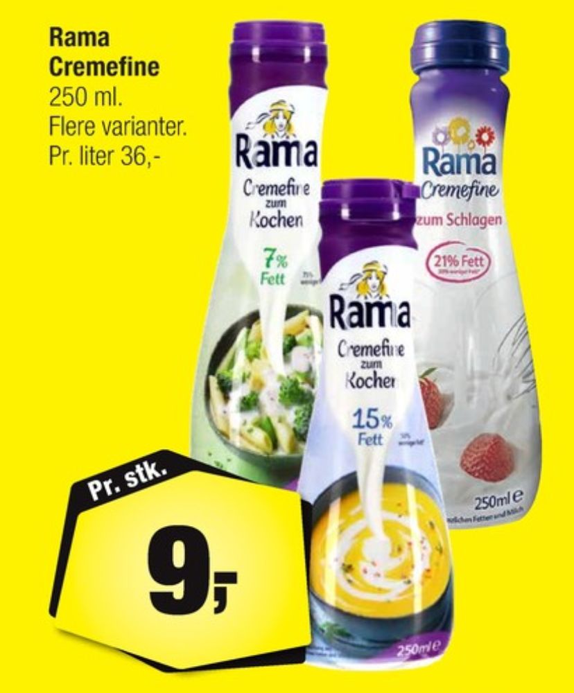 Rama, Madlavningsfløde 15 %