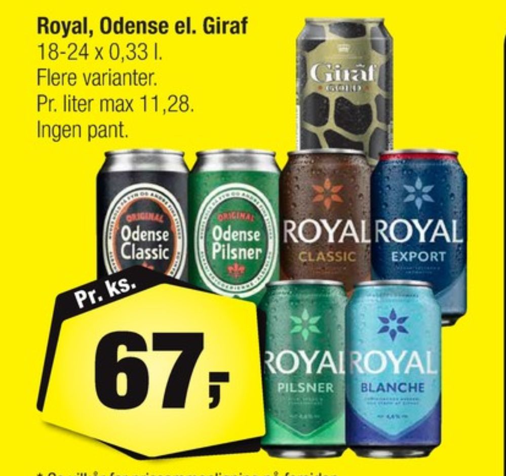 Royal Classic, Øl 24 pk.
