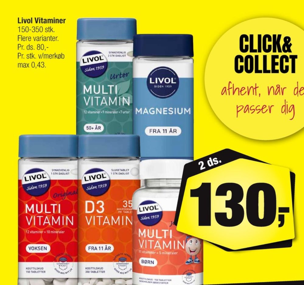 Livol Multi, Vitaminer