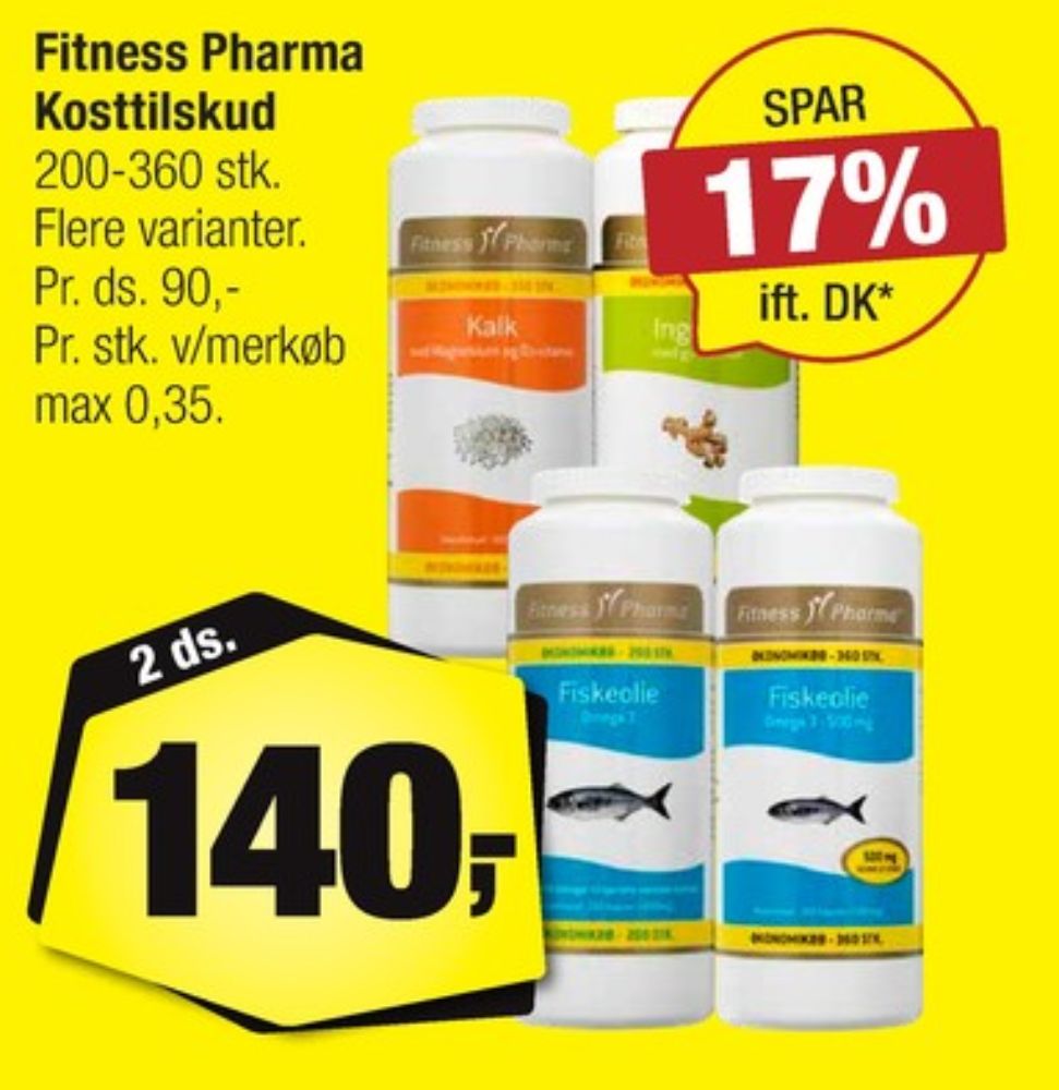 Fitness Pharma, Kosttilskud