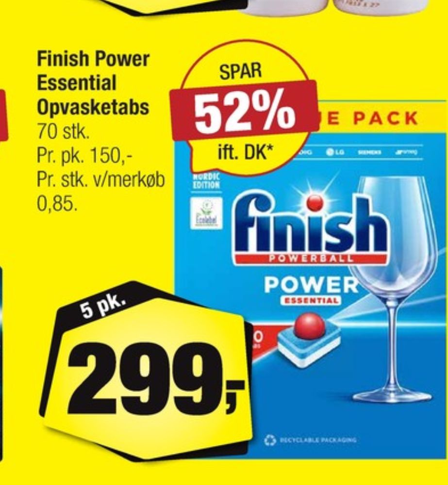 Finish, Maskinopvask-tabs