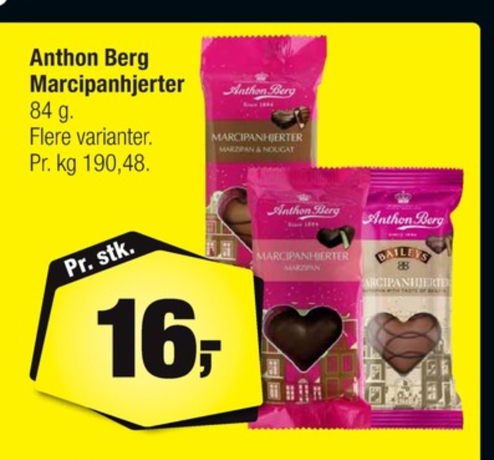 Anthon Berg, Marcipanhjerter Baileys