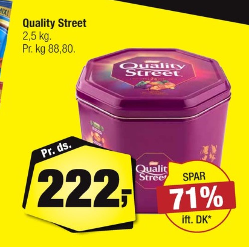 Quality Street, Dessertchokolade