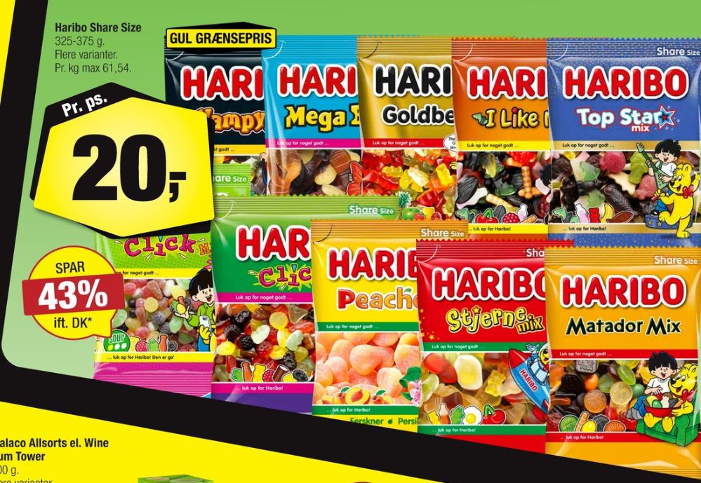 Haribo Top Star Mix, Slikposer