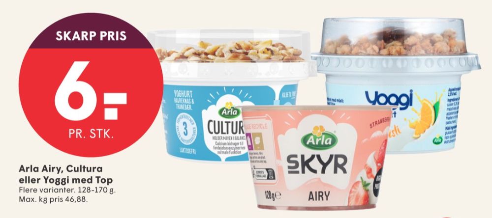 Arla, Jordbær Skyr Airy