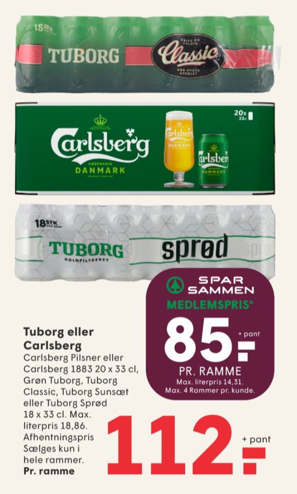 Tuborg Grøn, Øl 18 pk.