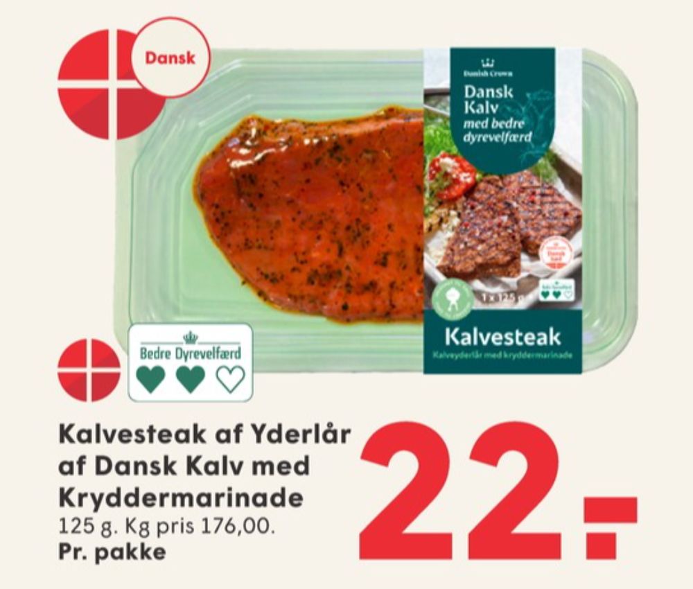 Danish Crown, Kalvesteaks