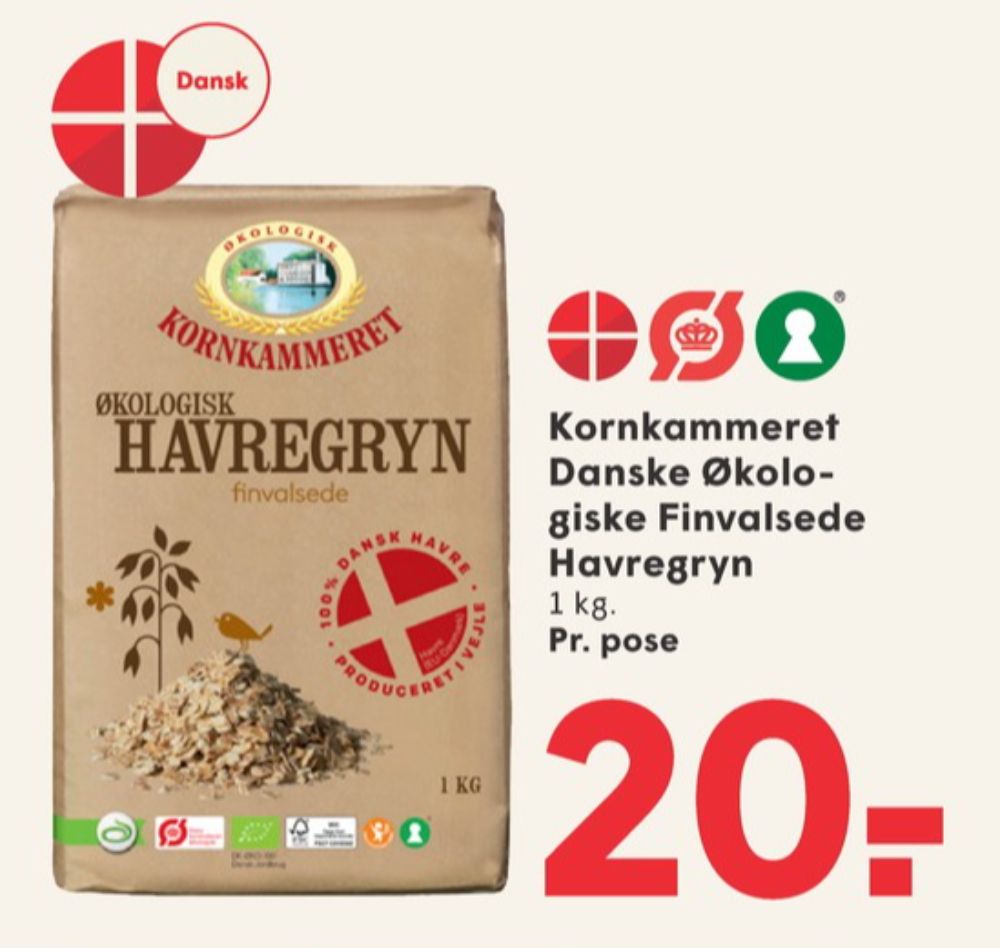 Kornkammeret, Finvalsede Havregryn 