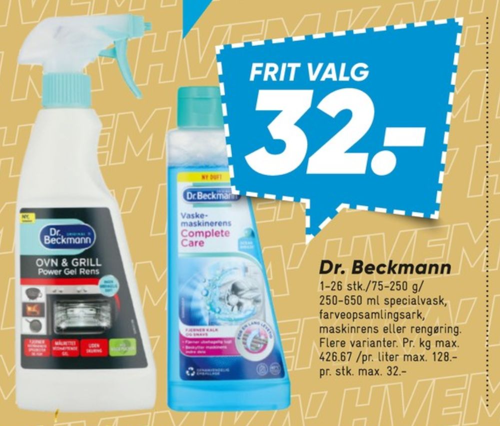 Dr Beckmann, Vaskemaskinerens