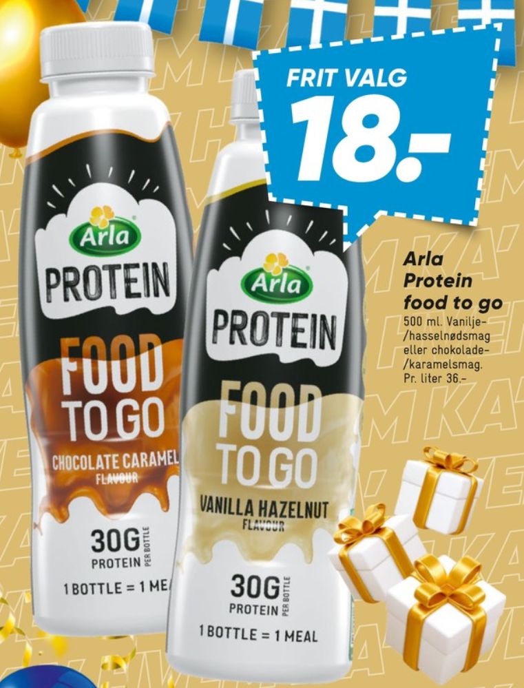 Arla Protein Food To Go, Proteindrik Vanilla Hazelnut