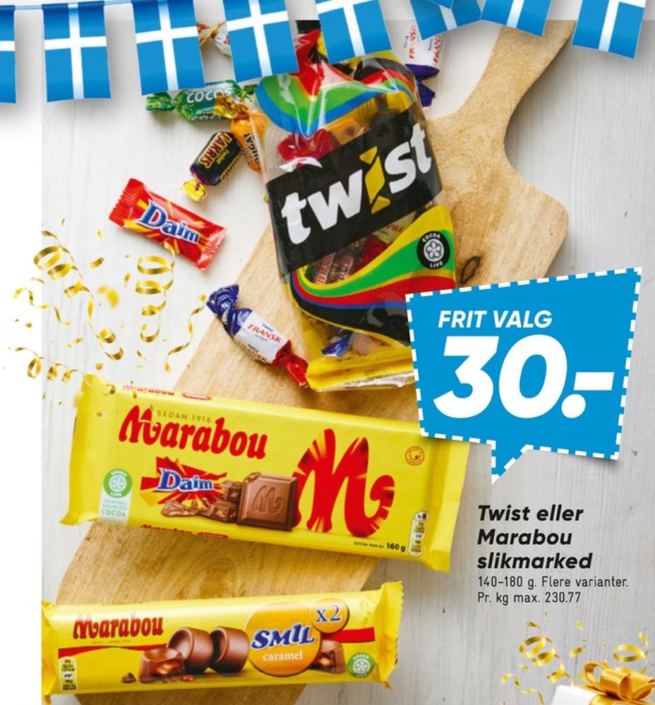 Marabou Daim, Chokoladeplade 