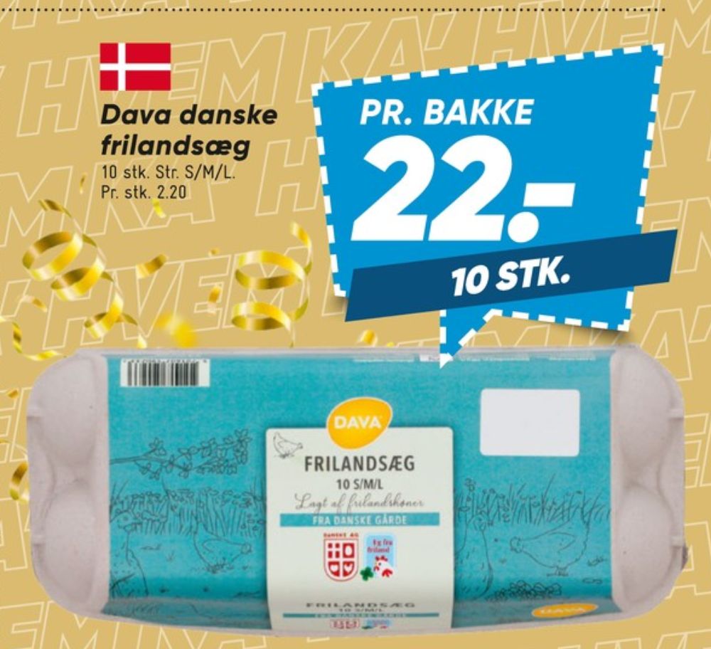 DAVA Foods, Frilandsæg S/M/L