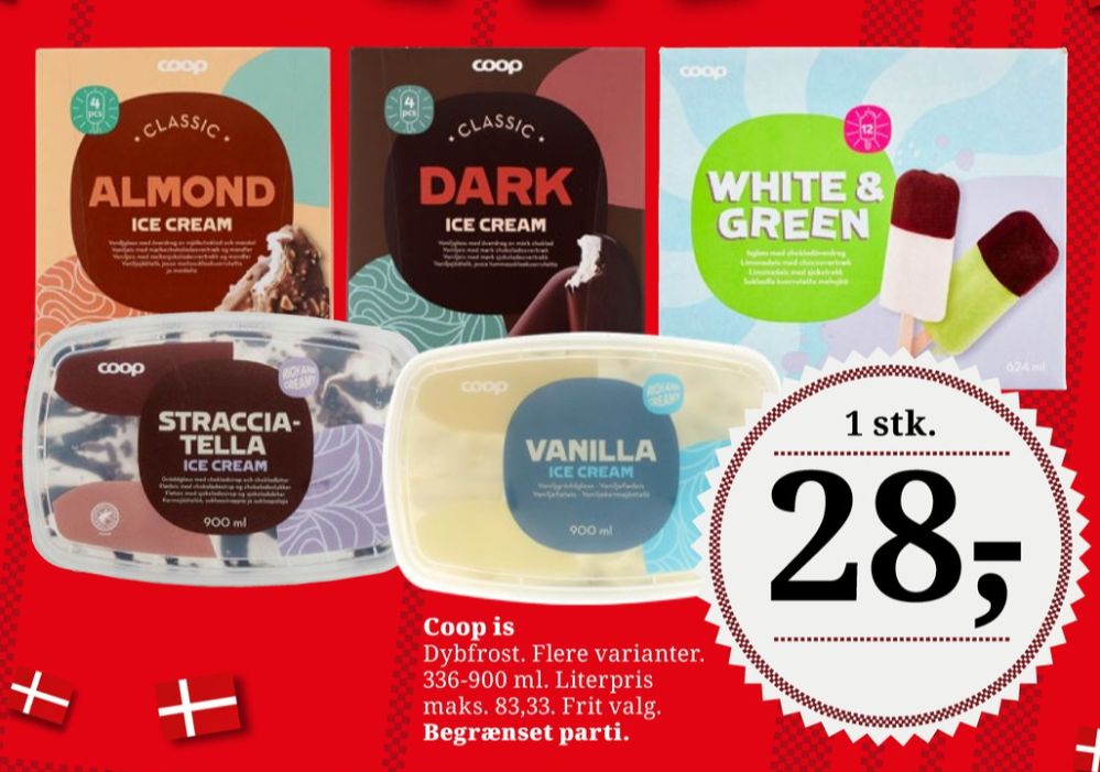 Coop 365, Stracciatella Flødeis