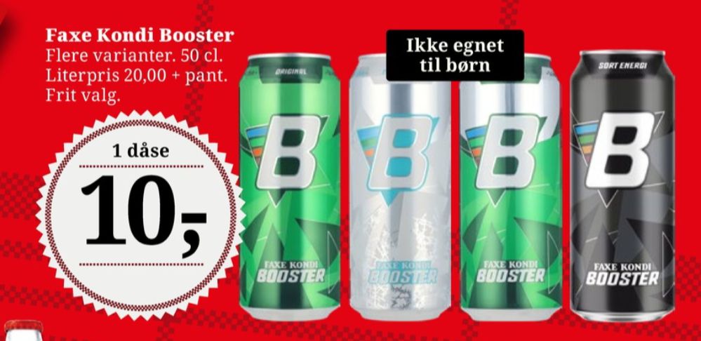 Faxe Kondi Booster Twisted Ice, Energidrik