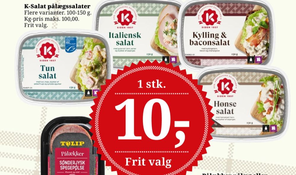 K-salat, Kylling & Baconsalat