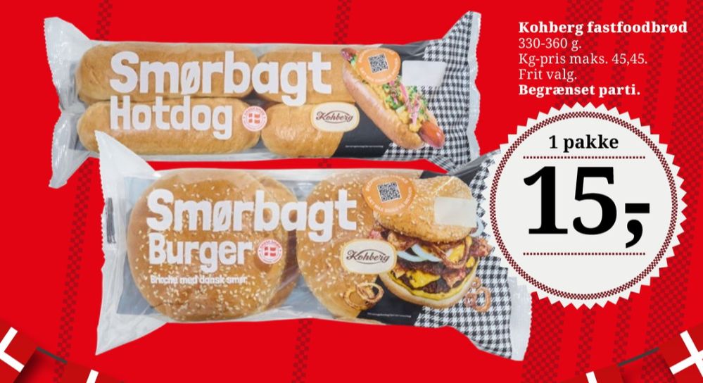 Kohberg, Smørbagt Burgerboller