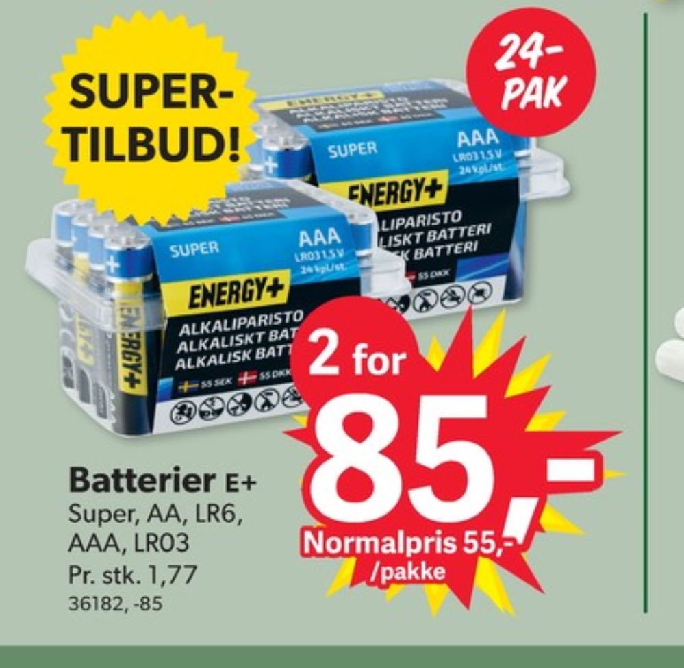 Energizer, Batterier