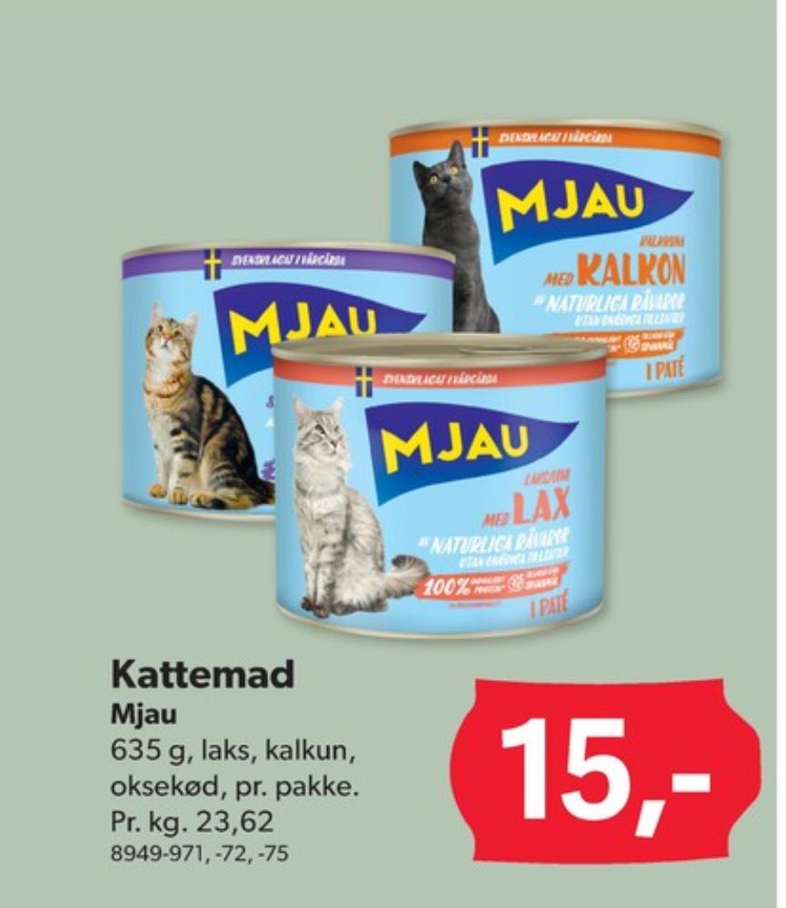 Mjau, Kattesnacks