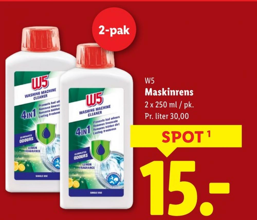 W5, Vaskemaskinerens