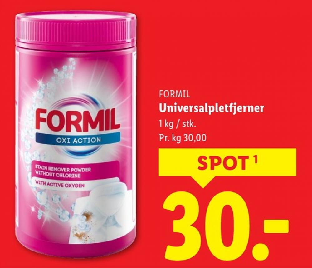 Formil, Pletfjerner
