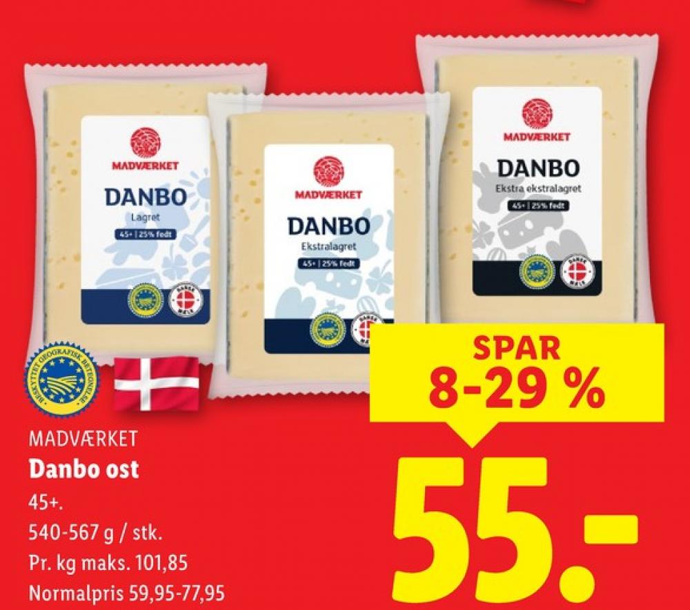 Madværket, Skæreost Danbo Ekstra Ekstralagret