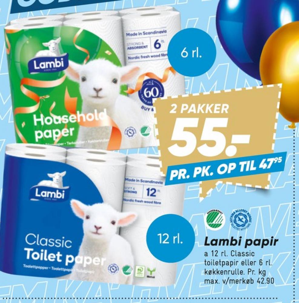Lambi Classic, Toiletpapir