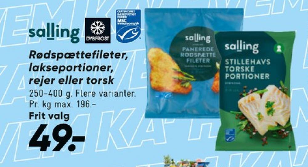 Salling, Rødspættefileter