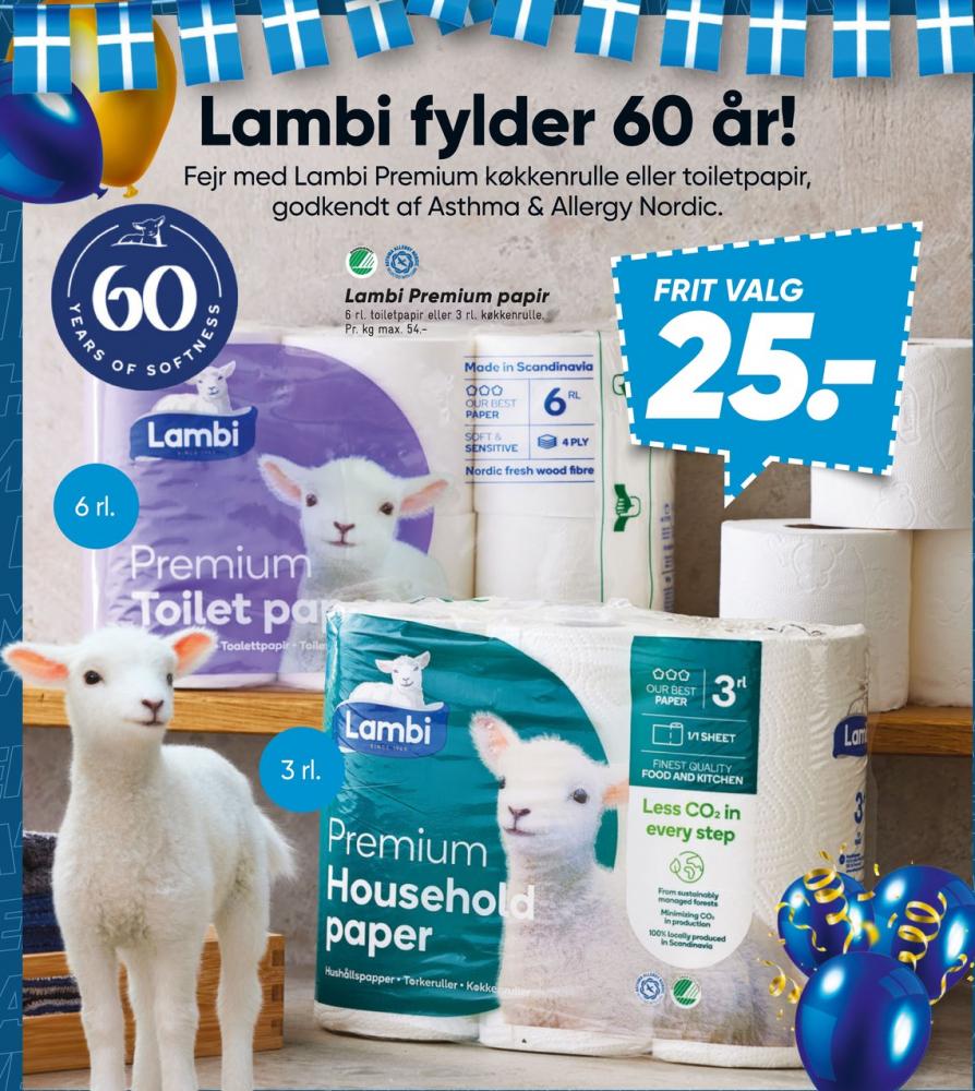 Lambi Premium, Toiletpapir