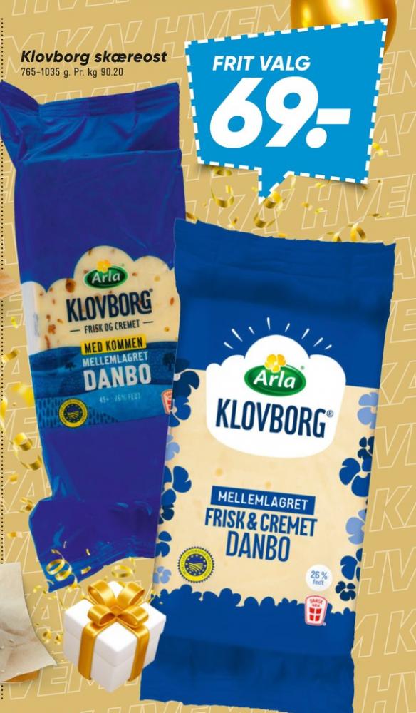 Klovborg, Skæreost Danbo Mellemlagret