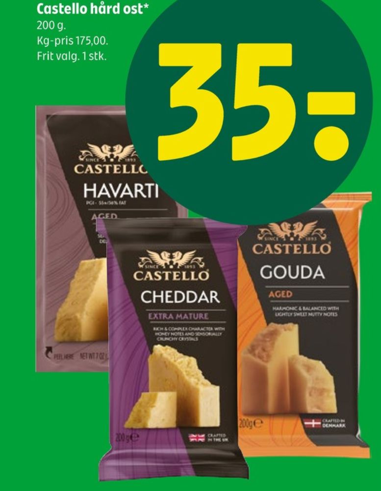 Castello, Cheddar Lagret