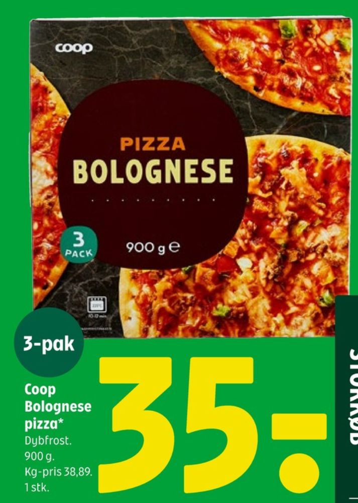 Coop, Pizza Bolognese
