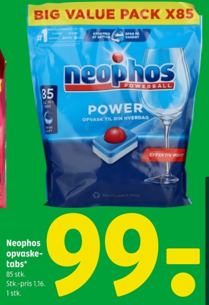 Neophos, Maskinopvask-tabs