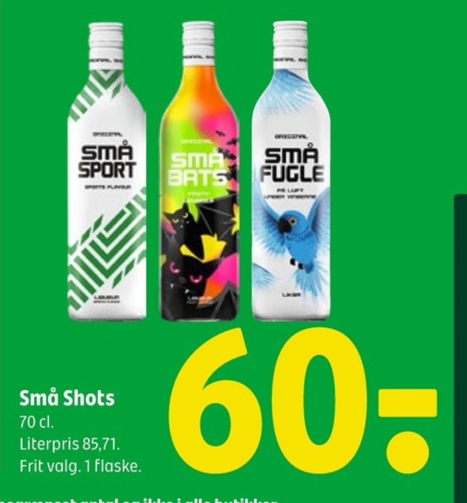 Små Bats, Shots
