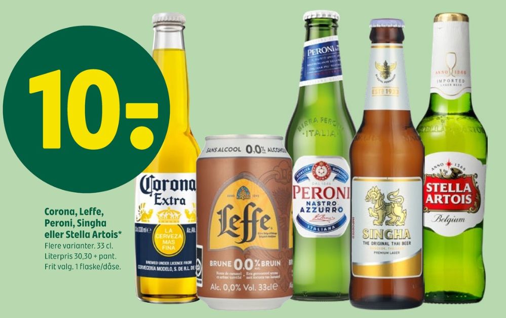 Leffe Brune 0,0%, Øl - Alkoholfri
