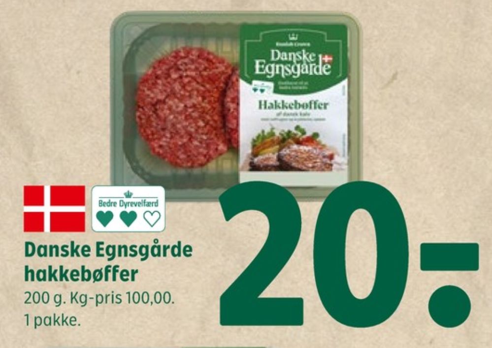 Danish Crown Danske Egnsgårde, Hakkebøffer